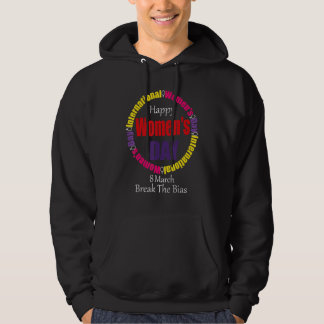 Lycklig Kvinnodagen den 8 mars 2022 Internationell Hoodie