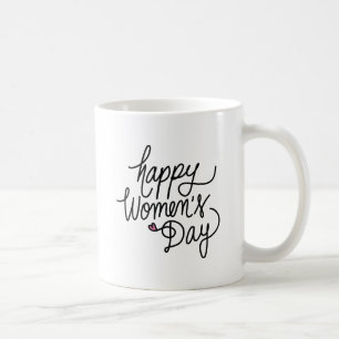 Lycklig kvinnodagen kaffemugg