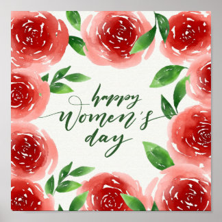 Lycklig kvinnodagen poster