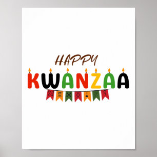 Lycklig Kwanzaa - 7 principer för Kwanzaa Tees Poster