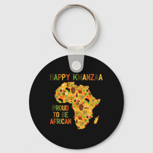 Lycklig Kwanzaa Afrika Karta 7 Principer Firande Nyckelring
