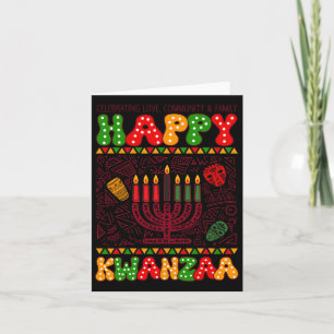 Lycklig Kwanzaa afrikanska amerikanska Helgdag 7 S Kort