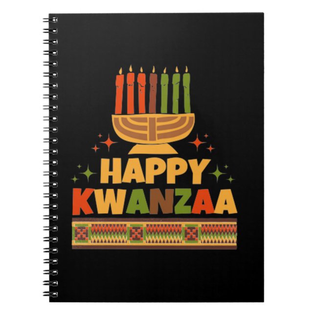 Lycklig Kwanzaa Anteckningsbok (Framsidan)