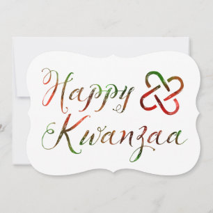 Lycklig Kwanzaa Bokeh Umoja Inbjudningar