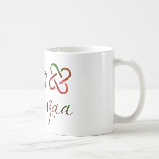Lycklig Kwanzaa Bokeh Umoja Kaffemugg (Höger)