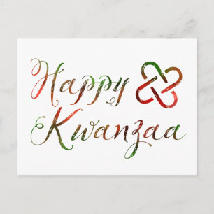 Lycklig Kwanzaa Bokeh Umoja Vykort