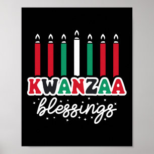 Lycklig Kwanzaa Celebrate African Poster