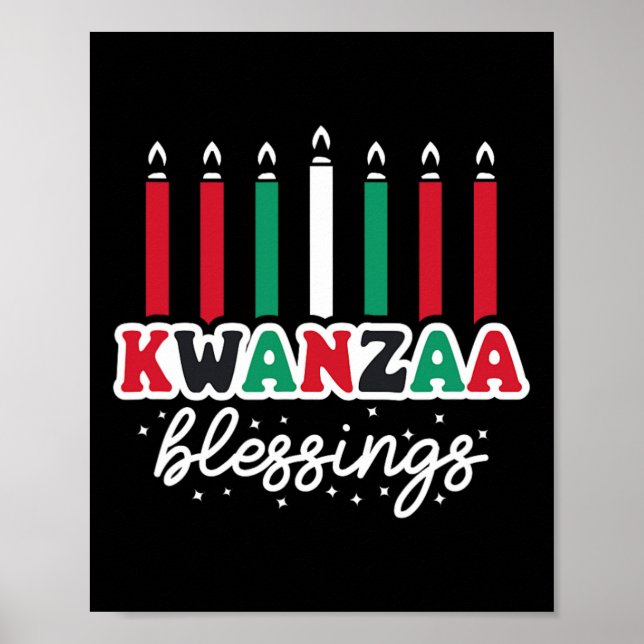 Lycklig Kwanzaa Celebrate African Poster (Framsidan)