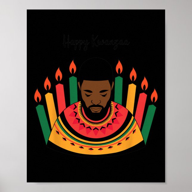 Lycklig Kwanzaa-dagen Kwanzaa Firande Ideas Unity Poster (Framsidan)