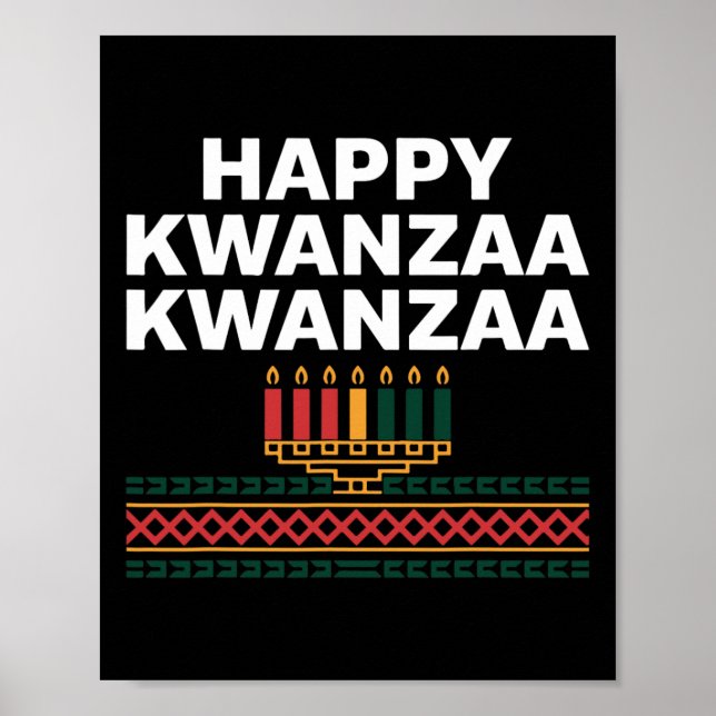 Lycklig Kwanzaa Firande Poster (Framsidan)