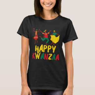 Lycklig Kwanzaa Firande Sju principer Afrika T Shirt