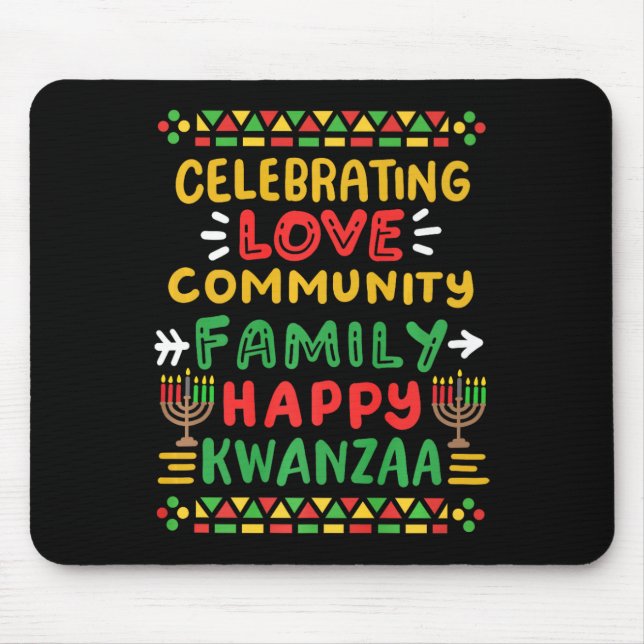 Lycklig Kwanzaa firar Kärlek-familjen Manar Musmatta (Framsidan)