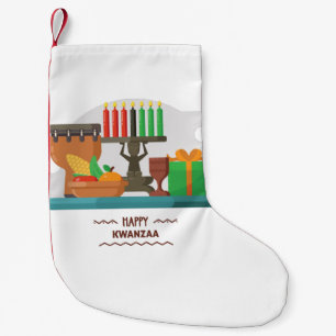 lycklig Kwanzaa ger magasinering Liten Julstrumpa