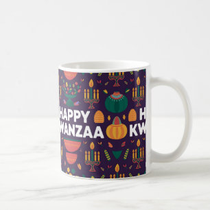 Lycklig Kwanzaa Gift Idea Kaffemugg