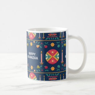 Lycklig Kwanzaa Gift Kaffemugg