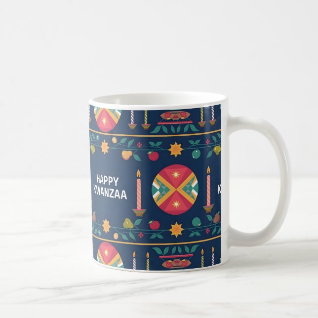 Lycklig Kwanzaa Gift Kaffemugg (Höger)
