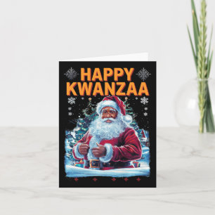 Lycklig Kwanzaa God jul African American Hoi Kort