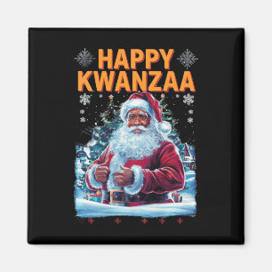 Lycklig Kwanzaa God jul African American Hoi Magnet