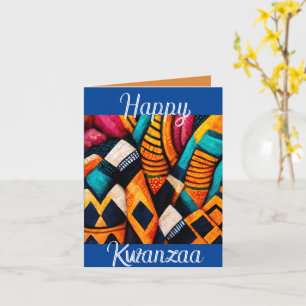 Lycklig Kwanzaa gratulationskort Kort