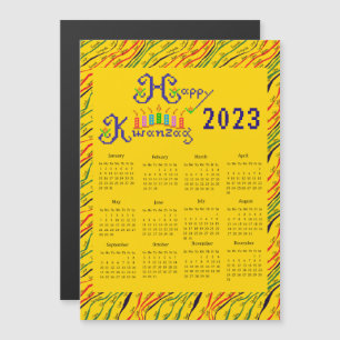 Lycklig Kwanzaa Hand Calendar