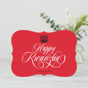Lycklig Kwanzaa Helgdag kort