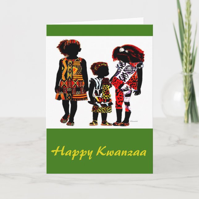 Lycklig Kwanzaa Helgkort (Framsida)