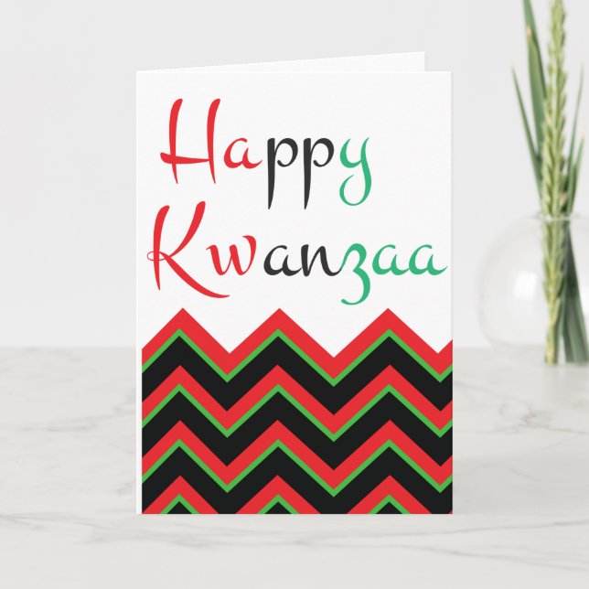Lycklig Kwanzaa Helgkort (Framsida)