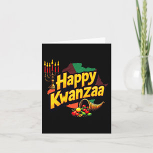 Lycklig Kwanzaa jul Afro-american Lycklig Kwanza Kort