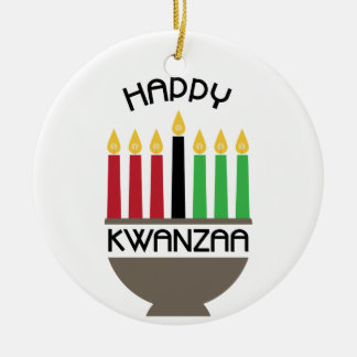Lycklig Kwanzaa Julgransprydnad Keramik