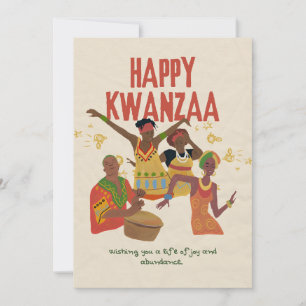 Lycklig Kwanzaa Julkort