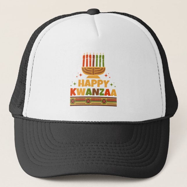 Lycklig Kwanzaa Keps (Framsida)