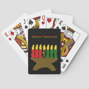 Lycklig Kwanzaa Kinara Casinokort