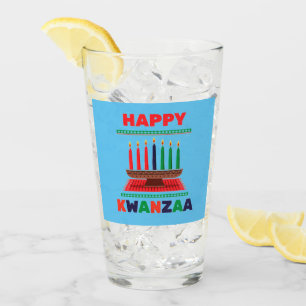 Lycklig Kwanzaa Kinara Glaskopp