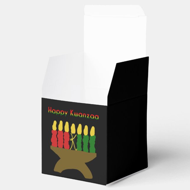 Lycklig Kwanzaa Kinara Presentaskar (Öppnad)