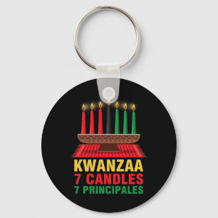 Lycklig Kwanzaa Kinara Seven Principles Candles Pa Nyckelring