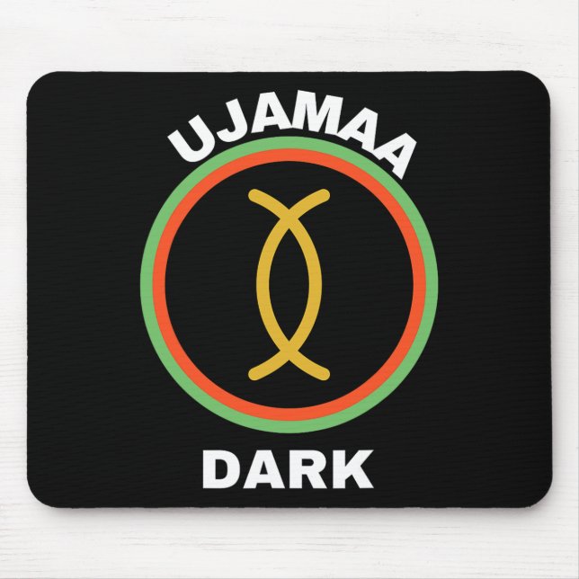 Lycklig Kwanzaa Kinara-ujamaa principer Kwanzaa Musmatta (Framsidan)