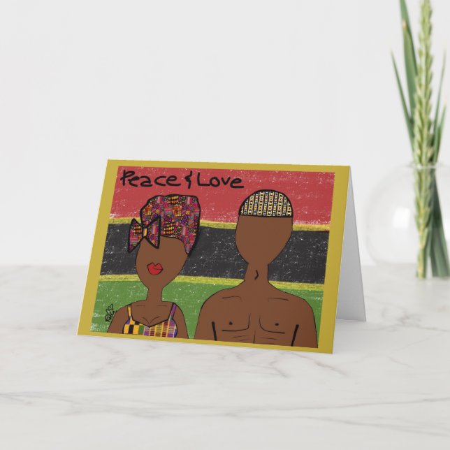 Lycklig Kwanzaa Kort (Framsida)