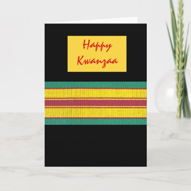 Lycklig Kwanzaa kort (Framsida)