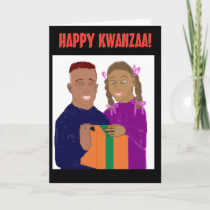 Lycklig Kwanzaa kort