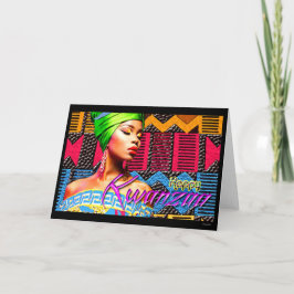 Lycklig Kwanzaa Kort