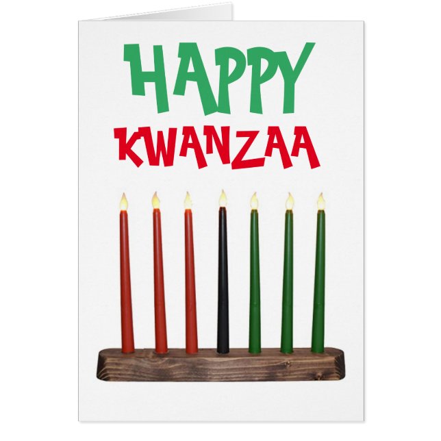 Lycklig Kwanzaa kort (Framsidan)