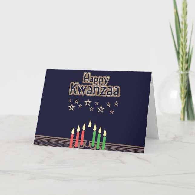 Lycklig Kwanzaa Kort (Framsida)