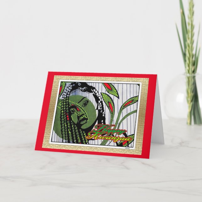 Lycklig Kwanzaa Kort (Framsida)