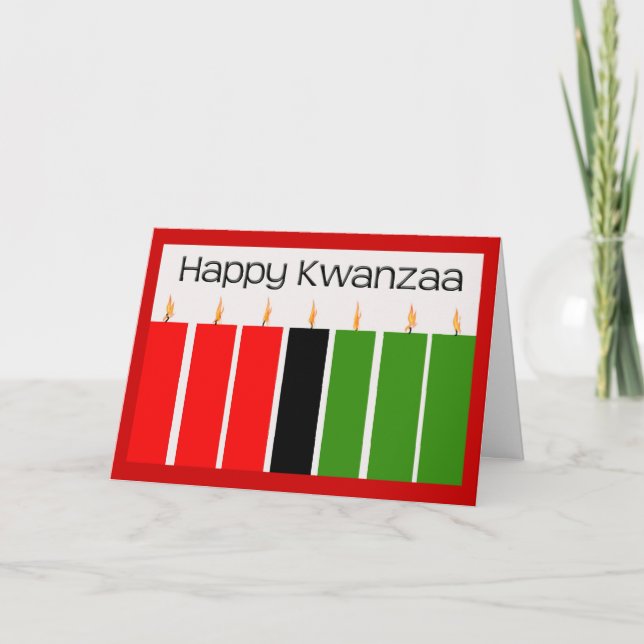 Lycklig Kwanzaa kort (Framsida)