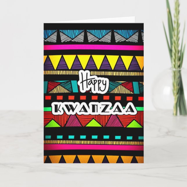 Lycklig Kwanzaa Kort (Framsida)