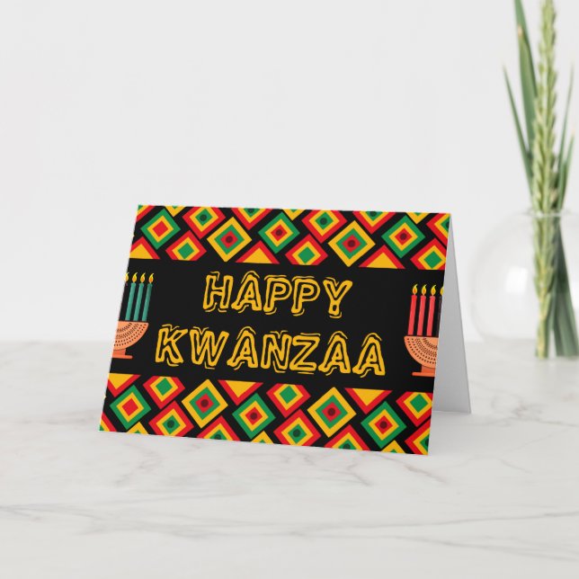 Lycklig Kwanzaa Kort (Framsida)