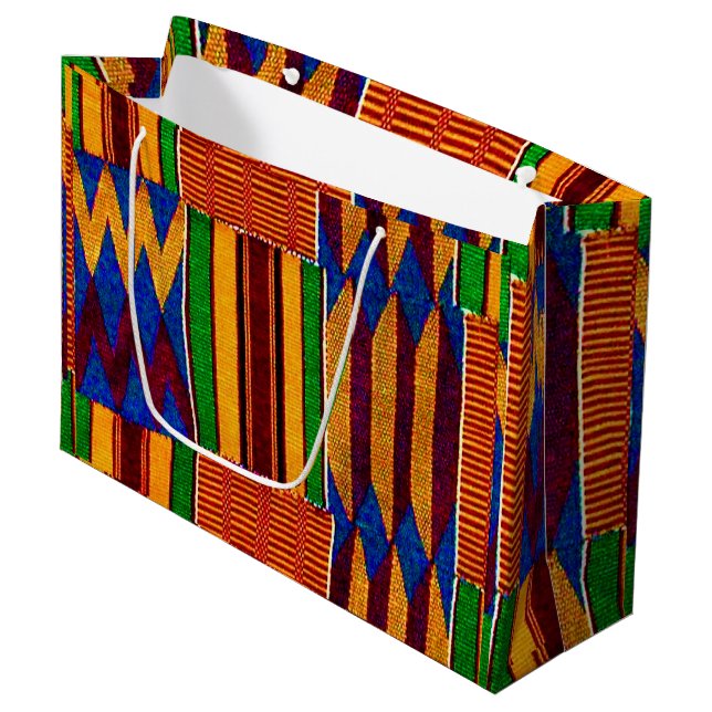Lycklig Kwanzaa Large Gift Bag (Framsidan Vinklad)
