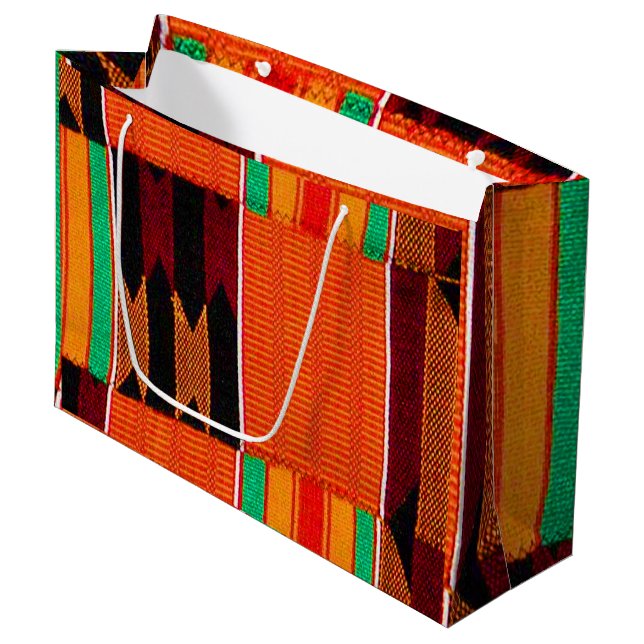 Lycklig Kwanzaa Large Gift Bag (Framsidan Vinklad)
