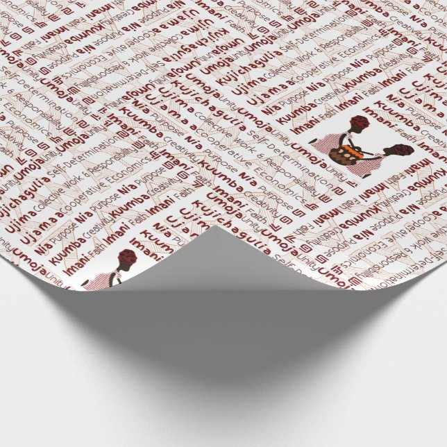 Lycklig Kwanzaa Presentpapper (Hörn)