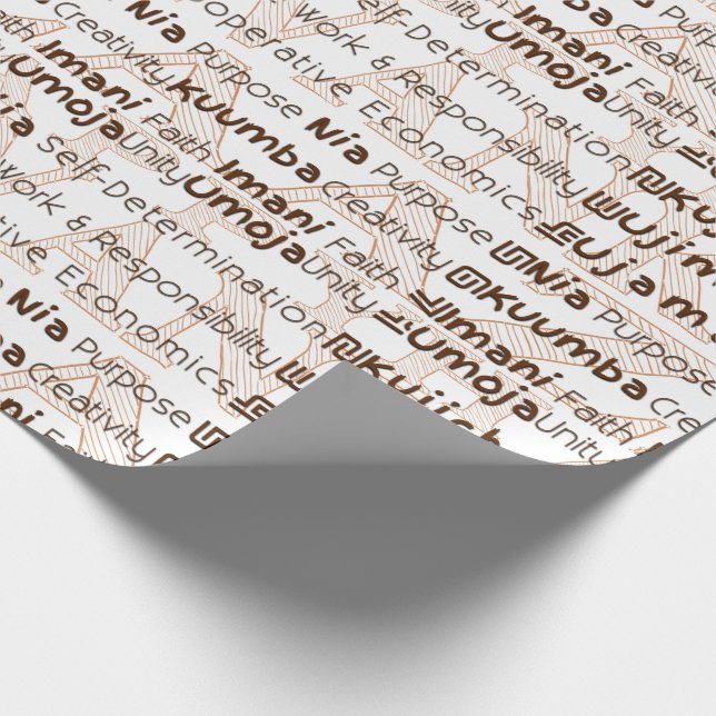 Lycklig Kwanzaa Presentpapper (Hörn)